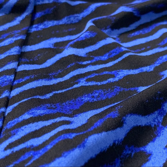 Michael Kors Bodycon Zebra Print Midi Dress - Picture 10 of 11